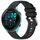 Per cinturino in silicone con fibbia in argento lucido liquido Garmin Forerunner 265S (nero) Per cinturino in silicone con fibbia in argento lucido liquido Garmin Forerunner 265S (nero)