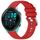 Per cinturino in silicone con fibbia in argento lucido liquido Garmin Forerunner 265S (rosso) Per cinturino in silicone con fibbia in argento lucido liquido Garmin Forerunner 265S (rosso)