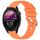 Per cinturino in silicone con fibbia in argento lucido liquido Garmin Forerunner 255S Music / 255S (arancione) Per cinturino in silicone con fibbia in argento lucido liquido Garmin Forerunner 255S Music / 255S (arancione)