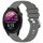 Per cinturino in silicone con fibbia in argento lucido liquido Garmin Forerunner 255S Music / 255S (grigio) Per cinturino in silicone con fibbia in argento lucido liquido Garmin Forerunner 255S Music / 255S (grigio)
