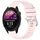 Per cinturino in silicone con fibbia in argento lucido liquido Garmin Forerunner 255S Music / 255S (rosa) Per cinturino in silicone con fibbia in argento lucido liquido Garmin Forerunner 255S Music / 255S (rosa)