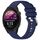 Per cinturino in silicone con fibbia in argento lucido liquido Garmin Forerunner 255S Music / 255S (blu scuro) Per cinturino in silicone con fibbia in argento lucido liquido Garmin Forerunner 255S Music / 255S (blu scuro)