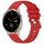 Per cinturino in silicone con fibbia argento lucido Garmin Venu 2S (rosso) Per cinturino in silicone con fibbia argento lucido Garmin Venu 2S (rosso)