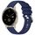 Per cinturino in silicone con fibbia argento lucido Garmin Venu 2S (blu scuro) Per cinturino in silicone con fibbia argento lucido Garmin Venu 2S (blu scuro)