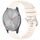 Per cinturino in silicone con fibbia in argento lucido liquido Garmin Vivomove 3S (Starlight) Per cinturino in silicone con fibbia in argento lucido liquido Garmin Vivomove 3S (Starlight)