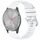 Per cinturino in silicone con fibbia in argento lucido liquido Garmin Vivomove 3S (bianco) Per cinturino in silicone con fibbia in argento lucido liquido Garmin Vivomove 3S (bianco)