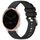 Per cinturino in silicone con fibbia in argento lucido liquido Garmin Vivoactive 4S (nero) Per cinturino in silicone con fibbia in argento lucido liquido Garmin Vivoactive 4S (nero)