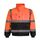 Giacca invernale in cotone riflettente multitasche corta impermeabile calda, taglia: XXL (arancione + blu navy) Giacca invernale in cotone riflettente multitasche corta impermeabile calda, taglia: XXL (arancione + blu navy)