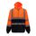 Felpa riflettente con cerniera e cappuccio Abbigliamento riflettente in pile per sport all'aria aperta, taglia: L (arancione + blu navy) Felpa riflettente con cerniera e cappuccio Abbigliamento riflettente in pile per sport all'aria aperta, taglia: L (arancione + blu navy)