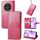 Custodia per telefono in pelle con fibbia in rilievo con chiusura a quattro foglie per Ulefone Note 15 (rossa) Custodia per telefono in pelle con fibbia in rilievo con chiusura a quattro foglie per Ulefone Note 15 (rossa)
