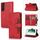 Custodia in pelle per telefono con slot per scheda Samsung Galaxy S22+ 5G (rossa) Custodia in pelle per telefono con slot per scheda Samsung Galaxy S22+ 5G (rossa)