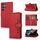 Custodia per telefono in pelle con slot per schede per Samsung Galaxy S22 Ultra 5G (rossa) Custodia per telefono in pelle con slot per schede per Samsung Galaxy S22 Ultra 5G (rossa)