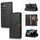 Custodia in pelle per telefono con slot per scheda Samsung Galaxy S22 Ultra 5G (nera) Custodia in pelle per telefono con slot per scheda Samsung Galaxy S22 Ultra 5G (nera)
