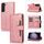 Custodia in pelle per telefono con slot per scheda Samsung Galaxy S23 5G (oro rosa) Custodia in pelle per telefono con slot per scheda Samsung Galaxy S23 5G (oro rosa)