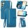 Custodia per telefono in pelle con cerniera fiore goffrato per Samsung Galaxy A70 (blu) Custodia per telefono in pelle con cerniera fiore goffrato per Samsung Galaxy A70 (blu)