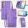 Custodia per telefono in pelle con cerniera fiore goffrato per Samsung Galaxy A70 (viola) Custodia per telefono in pelle con cerniera fiore goffrato per Samsung Galaxy A70 (viola)