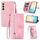 Custodia per telefono in pelle con cerniera fiore goffrato per Samsung Galaxy A70 (rosa) Custodia per telefono in pelle con cerniera fiore goffrato per Samsung Galaxy A70 (rosa)