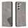 Custodia per telefono in pelle magnetica con texture romboidale per Samsung Galaxy S24 5G (grigio) Custodia per telefono in pelle magnetica con texture romboidale per Samsung Galaxy S24 5G (grigio)