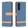 Custodia per telefono in pelle con texture denim color block per Samsung Galaxy S24+ 5G (blu scuro) Custodia per telefono in pelle con texture denim color block per Samsung Galaxy S24+ 5G (blu scuro)