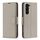 Per Samsung Galaxy S24+ 5G Custodia per cellulare in pelle flip in puro colore Litchi Texture (grigio) Per Samsung Galaxy S24+ 5G Custodia per cellulare in pelle flip in puro colore Litchi Texture (grigio)