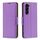 Per Samsung Galaxy S24+ 5G Custodia per telefono in pelle con texture Litchi in puro colore (viola) Per Samsung Galaxy S24+ 5G Custodia per telefono in pelle con texture Litchi in puro colore (viola)
