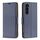 Per Samsung Galaxy S24+ 5G Custodia per telefono in pelle con texture Litchi in puro colore (blu)