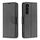 Per Samsung Galaxy S24+ 5G Custodia per telefono in pelle con texture Litchi in puro colore (Nero)