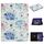 Per Samsung Galaxy Tab A9+ Custodia per tablet in PU con vibrazione orizzontale con motivo floreale con funzione di sospensione/sveglia (fiore blu su bianco) Per Samsung Galaxy Tab A9+ Custodia per tablet in PU con vibrazione orizzontale con motivo floreale con funzione di sospensione/sveglia (fiore blu su bianco)