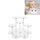 YX046 Espositore per figure in acrilico Espositore per cosmetici per cupcake (trasparente)