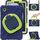 Custodia per tablet PC ibrida in silicone per Samsung Galaxy Tab A9 con supporto e tracolla (blu navy olivina) Custodia per tablet PC ibrida in silicone per Samsung Galaxy Tab A9 con supporto e tracolla (blu navy olivina)