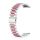 Per Huawei Watch GT4 46mm cinturino in metallo con tre perline in acciaio inossidabile (argento + rosa) Per Huawei Watch GT4 46mm cinturino in metallo con tre perline in acciaio inossidabile (argento + rosa)