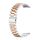 Per Huawei Watch GT4 46mm cinturino in metallo con tre perline in acciaio inossidabile (argento + oro rosa) Per Huawei Watch GT4 46mm cinturino in metallo con tre perline in acciaio inossidabile (argento + oro rosa)