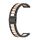 Per Huawei Watch GT4 46mm cinturino in metallo in acciaio inossidabile con tre perline (nero + oro rosa) Per Huawei Watch GT4 46mm cinturino in metallo in acciaio inossidabile con tre perline (nero + oro rosa)