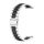 Per Huawei Watch GT4 41mm cinturino in metallo con tre perline in acciaio inossidabile (argento + nero) Per Huawei Watch GT4 41mm cinturino in metallo con tre perline in acciaio inossidabile (argento + nero)