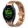 Per Garmin Forerunner 265S cinturino per orologio in metallo con fibbia a farfalla in acciaio inossidabile (oro rosa) Per Garmin Forerunner 265S cinturino per orologio in metallo con fibbia a farfalla in acciaio inossidabile (oro rosa)