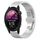 Per Garmin Forerunner 255S Music / 255S One Bead Butterfly Buckle Cinturino in metallo in acciaio inossidabile (Argento)