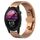 Per Garmin Forerunner 255S Music / 255S Cinturino per orologio in metallo con fibbia a farfalla in acciaio inossidabile (oro rosa)