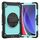 Per Samsung Galaxy Tab A9+ Custodia in silicone + tablet PC con tracolla (nero + azzurro) Per Samsung Galaxy Tab A9+ Custodia in silicone + tablet PC con tracolla (nero + azzurro)