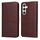 Custodia per telefono in pelle flip con texture classica in vitello per Samsung Galaxy S24 (marrone) Custodia per telefono in pelle flip con texture classica in vitello per Samsung Galaxy S24 (marrone)