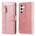 Custodia per telefono in pelle con cerniera alla moda per Samsung Galaxy S24 (oro rosa) Custodia per telefono in pelle con cerniera alla moda per Samsung Galaxy S24 (oro rosa)