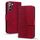 Per Samsung Galaxy S22 5G Custodia per telefono in pelle con fibbia a diamante business con cordino (rosso vino) Per Samsung Galaxy S22 5G Custodia per telefono in pelle con fibbia a diamante business con cordino (rosso vino)