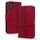 Per Samsung Galaxy S22 Ultra 5G Custodia per telefono in pelle con fibbia a diamante business con cordino (vino rosso) Per Samsung Galaxy S22 Ultra 5G Custodia per telefono in pelle con fibbia a diamante business con cordino (vino rosso)