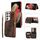 Per Samsung Galaxy S21 Ultra 5G Zipper Card Bag Cover posteriore Custodia per telefono (marrone) Per Samsung Galaxy S21 Ultra 5G Zipper Card Bag Cover posteriore Custodia per telefono (marrone)