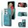 Per Samsung Galaxy S21 Ultra 5G Zipper Card Bag Cover posteriore Custodia per telefono (turchese) Per Samsung Galaxy S21 Ultra 5G Zipper Card Bag Cover posteriore Custodia per telefono (turchese)