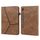 Per Samsung Galaxy Tab S7/S8/S9/S9 FE Custodia per tablet in pelle goffrata a righe in tinta unita (marrone) Per Samsung Galaxy Tab S7/S8/S9/S9 FE Custodia per tablet in pelle goffrata a righe in tinta unita (marrone)