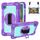 Custodia per tablet in silicone a contrasto per PC con rotazione a 360 gradi per Samsung Galaxy Tab A9 (viola + verde menta) Custodia per tablet in silicone a contrasto per PC con rotazione a 360 gradi per Samsung Galaxy Tab A9 (viola + verde menta)
