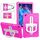 Per Samsung Galaxy Tab A9+ Shield 360 Maniglia con rotazione Custodia antiurto per PC EVA antiurto (rosa rosso beige) Per Samsung Galaxy Tab A9+ Shield 360 Maniglia con rotazione Custodia antiurto per PC EVA antiurto (rosa rosso beige)