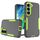 Per Samsung Galaxy S23+ 5G 2 in 1 custodia magnetica per PC + TPU (grigio+verde fluorescente) Per Samsung Galaxy S23+ 5G 2 in 1 custodia magnetica per PC + TPU (grigio+verde fluorescente)