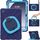 Per Samsung Galaxy Tab A9+ Custodia ibrida in silicone per tablet PC con supporto e tracolla (blu navy + blu) Per Samsung Galaxy Tab A9+ Custodia ibrida in silicone per tablet PC con supporto e tracolla (blu navy + blu)