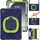 Custodia ibrida in silicone per tablet PC per Samsung Galaxy Tab A9+ con supporto e tracolla (blu navy + lime) Custodia ibrida in silicone per tablet PC per Samsung Galaxy Tab A9+ con supporto e tracolla (blu navy + lime)